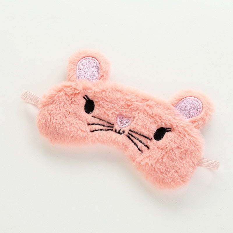 Shading Protective Crown Grizzly Bear Sleep Cartoon Soft Eye Mask