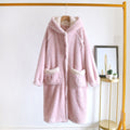 Ladies Flannel Warm And Thick Nightgown
