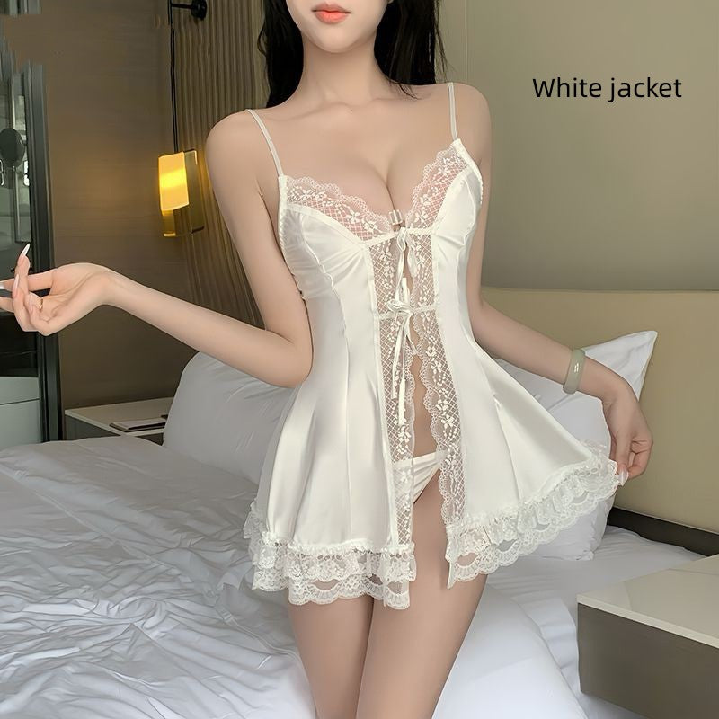Underwear Lace Cutout Suspenders