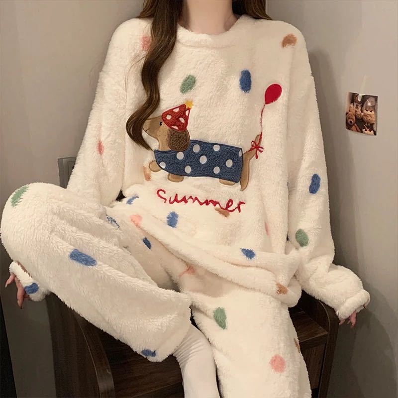 Fleece Coral Fleece Women's Pajama Set