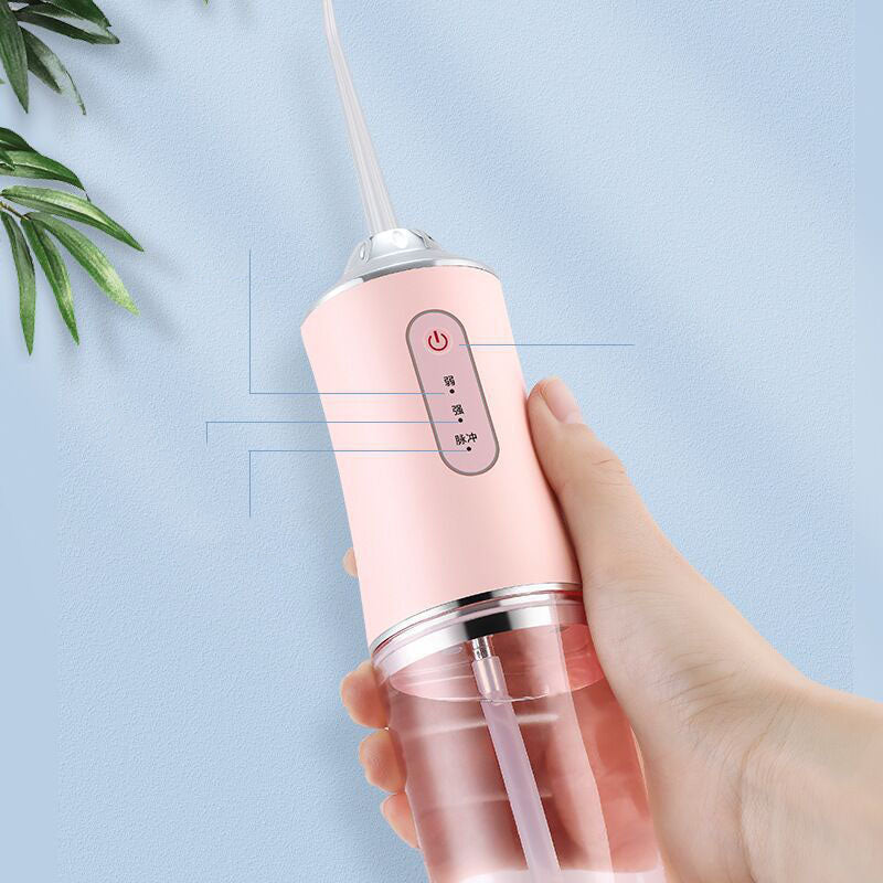 Oral Irrigator 3 Modes USB Rechargeable Water Floss Portable Dental Water Flosser Jet 240ml Dental Teeth Cleaner