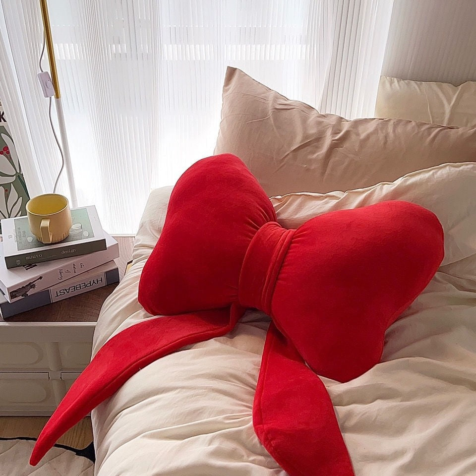 Red & Green Bow Pillows