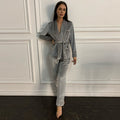 Ladies Long Sleeve Nightgown Set