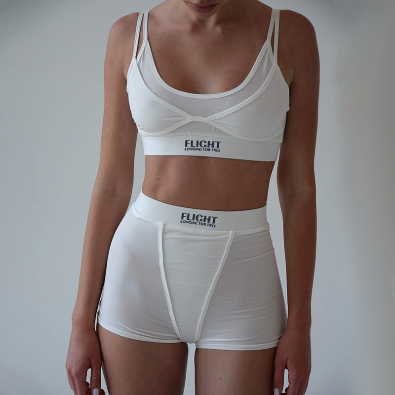 Women's Two-piece Sleep Vest Top & Bottom