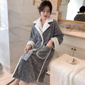 Women's Autumn And Winter Long Coral Velvet Thick Skin-friendly Pajamas