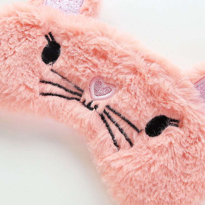 Shading Protective Crown Grizzly Bear Sleep Cartoon Soft Eye Mask