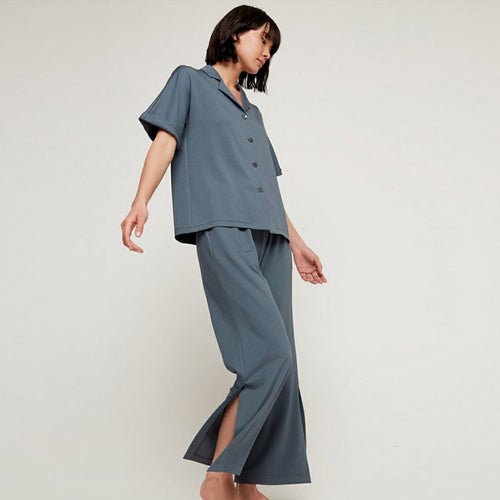 Cotton Blended Pajamas Short-sleeved Trousers