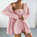 Striped Women's Pajama Three-piece Set