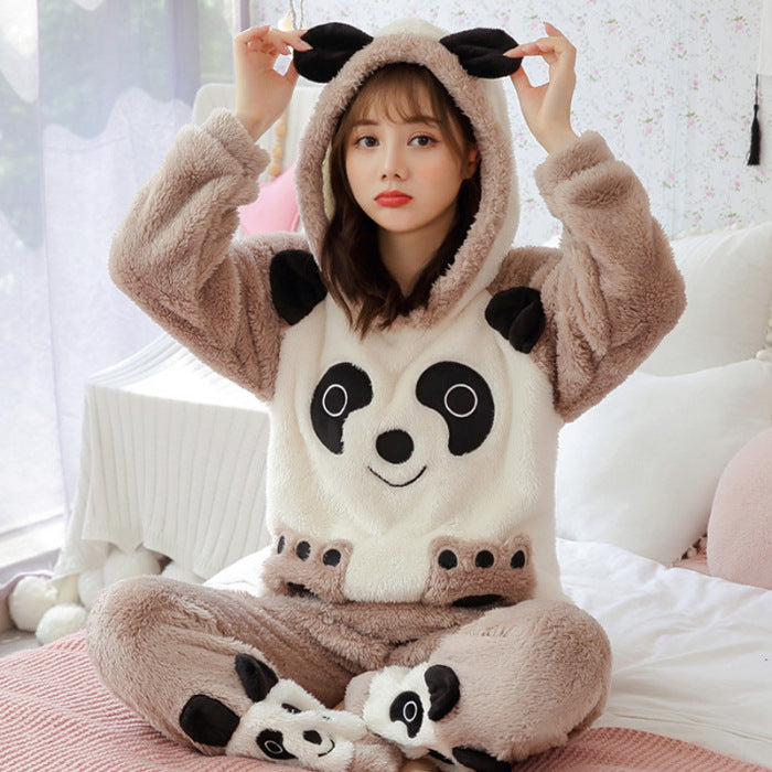 Thickened Hooded Warm Suit