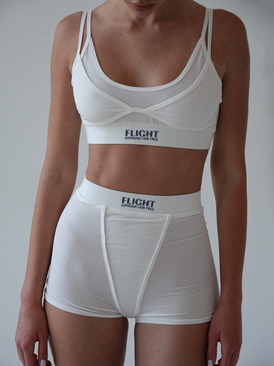 Women's Two-piece Sleep Vest Top & Bottom
