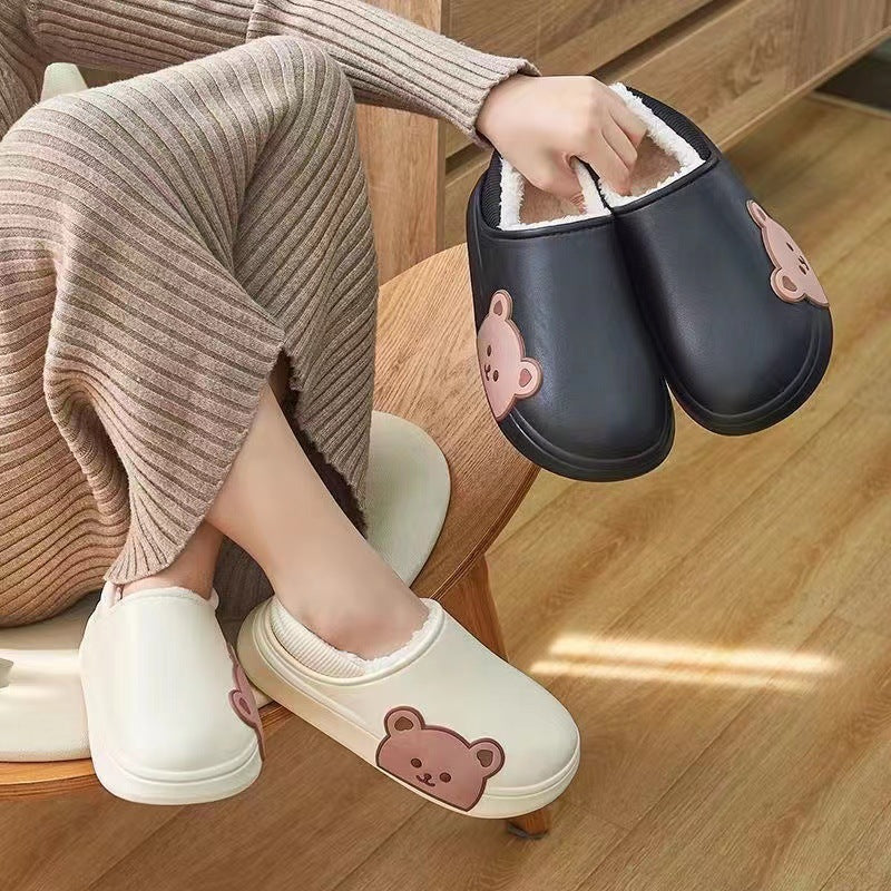 Fluffy Bear House Shoes For Women